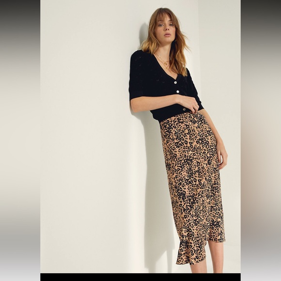 Wilfred Leopard print slip skirt - Picture 3 of 5